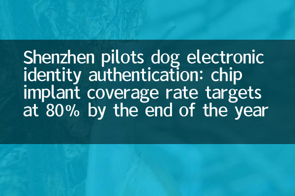 Autenticação de identidade eletrônica de cão pilotos Shenzhen: alvos da taxa de cobertura de implantes de chip em 80% até o final do ano