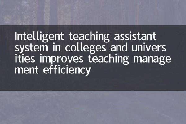 Sistema de assistente de ensino inteligente em faculdades e universidades melhora a eficiência do gerenciamento de ensino