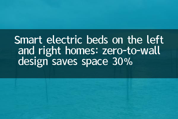 Camas elétricas inteligentes nas casas esquerda e direita: o design zero para a parede economiza espaço 30%