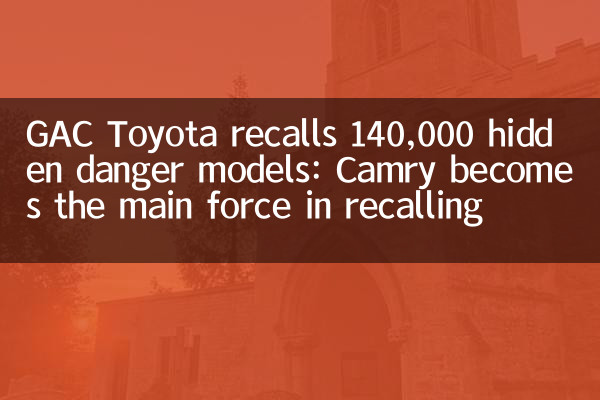 O GAC Toyota lembra 140.000 modelos de perigo oculto: Camry se torna a principal força em recordar