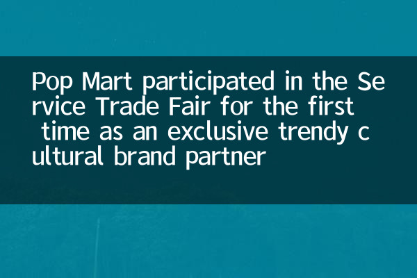 Pop Mart participou da Feira de Comércio de Serviços pela primeira vez como um parceiro de marca cultural da moda exclusiva