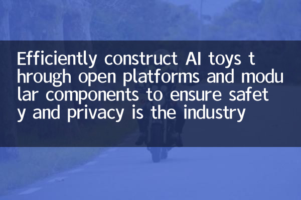 Construa eficientemente os brinquedos de IA através de plataformas abertas e componentes modulares para garantir que a segurança e a privacidade sejam a direção do setor.