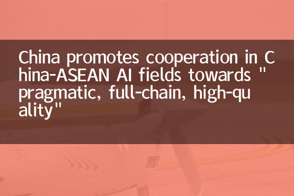 A China promove a cooperação em campos de IA China-ASEAN em direção a 