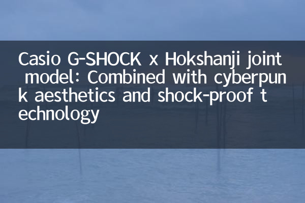 Casio G-Shock x Hokshanji Modelo conjunto: Combinado com estética cyberpunk e tecnologia à prova de choque