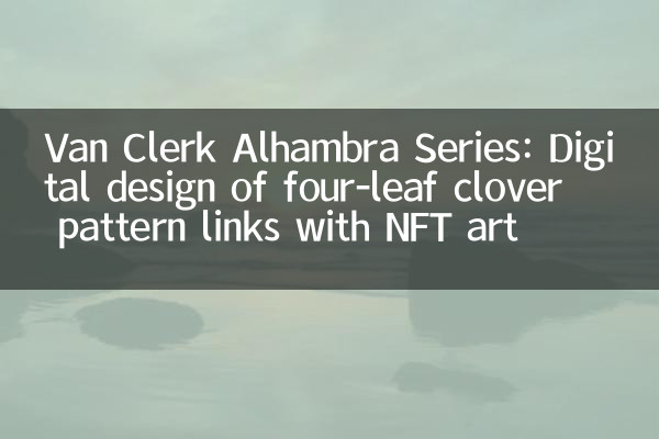 Van Clerk Alhambra Series: Design Digital de Links de padrão de trevo de quatro folhas com NFT Art